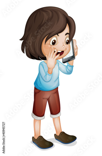 On the phone