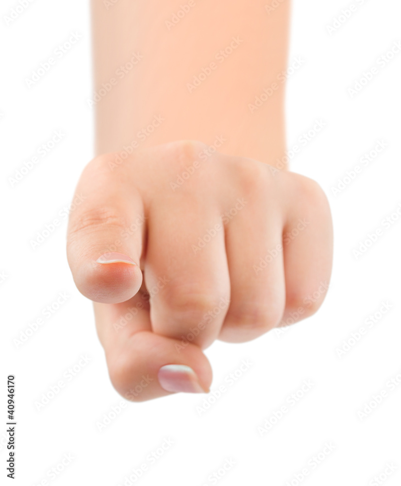 Pointing hand Pointing hand