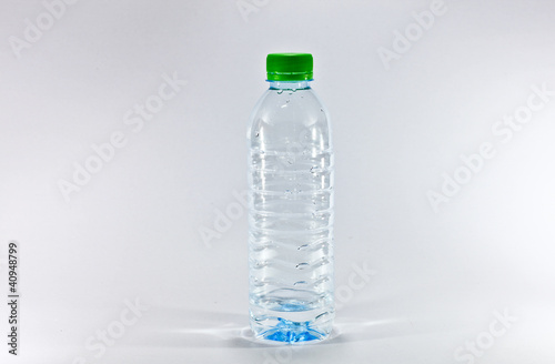 plastic bottle on white background