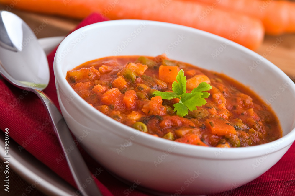 Vegetable soup. Vegetable soup.