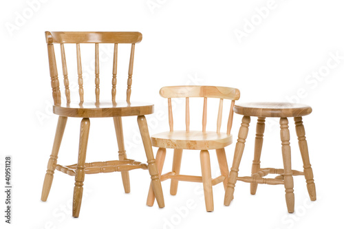 Chairs natural wood
