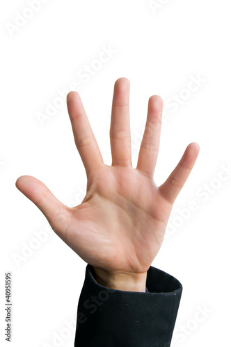 five finger sign