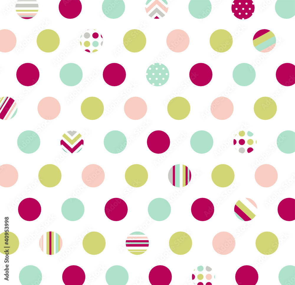 seamless pattern, polka dot fabric, wallpaper