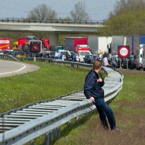 Traffic jam in Holland