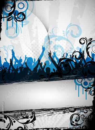 grungy party design
