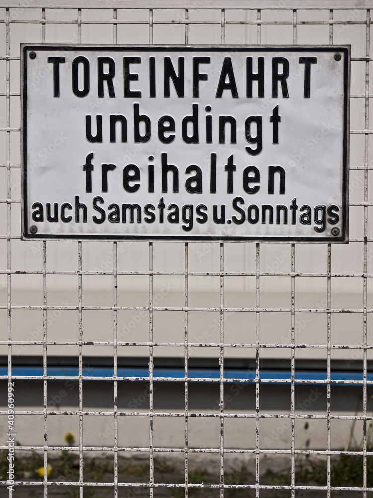 Toreinfahrt-freihalten