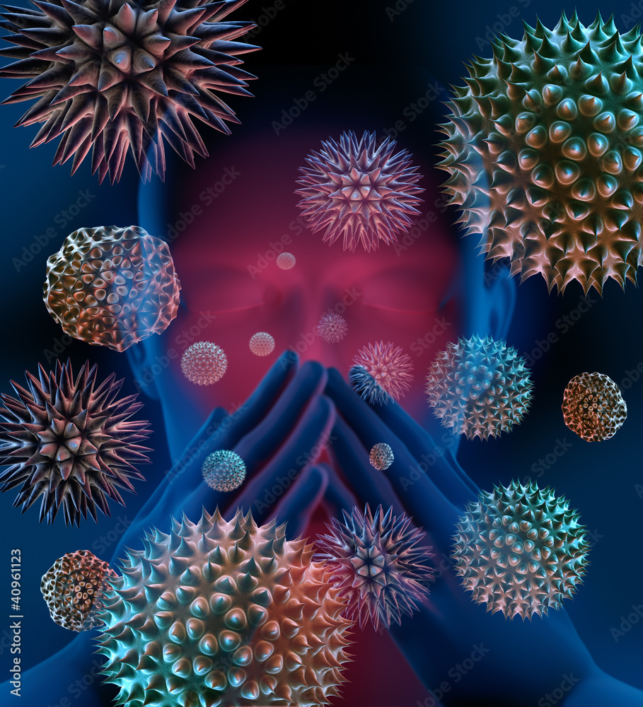 Pollen-Alarm Stock Illustration | Adobe Stock