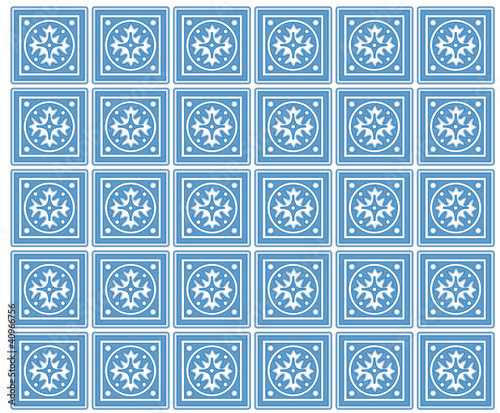 Seamless Tiles, Mexican ceramic. EPS includes pattern swatch.
