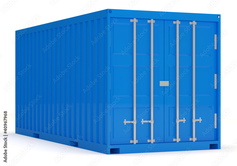 Cargo Container isolated on white background Cargo Container isolated on white background