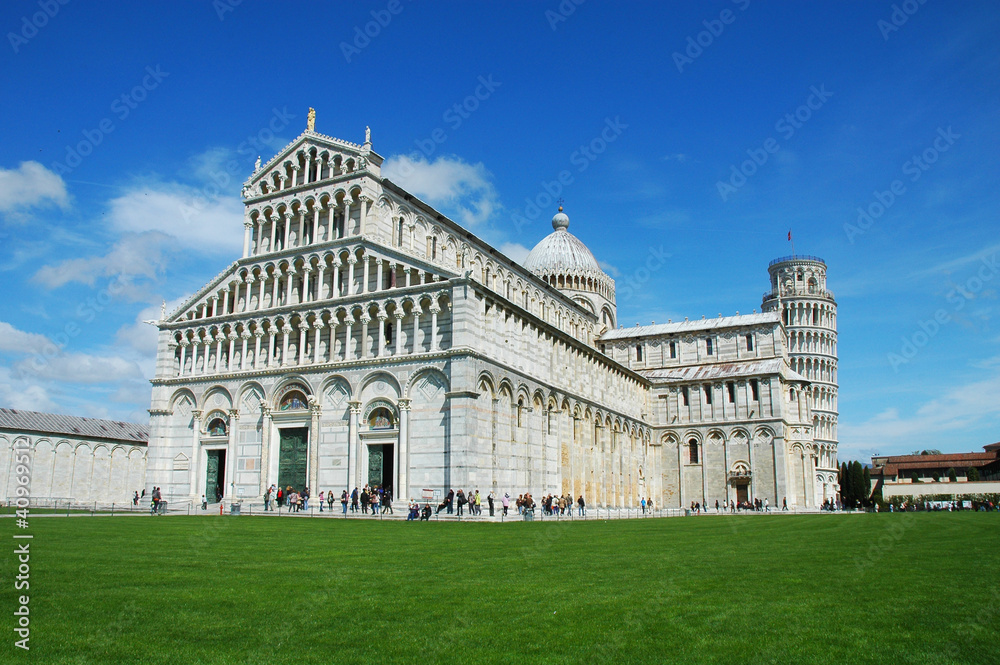 Duomo e Torre di Pisa, Piazza dei Miracoli, Italia