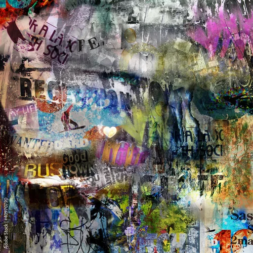 Obraz nieczysty styl rozdarty plakat tło
