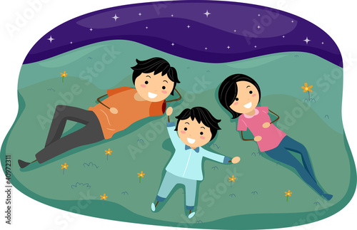Stargazing Family