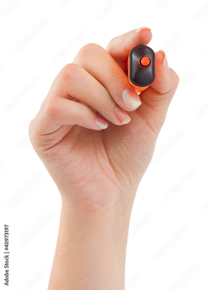 Hand with marker