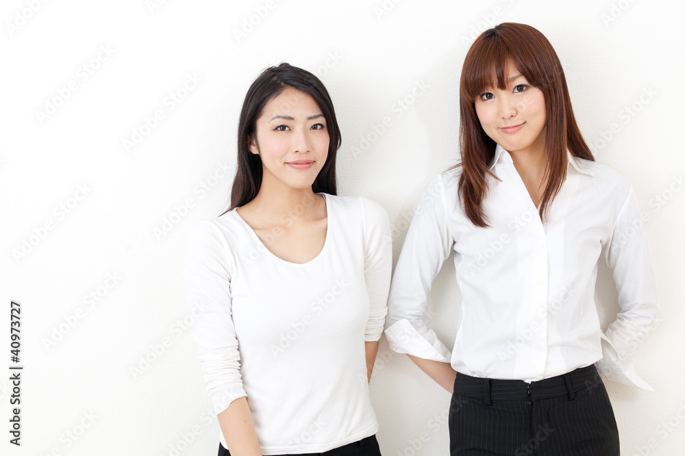 attractive business women relaxing attractive business women relaxing
