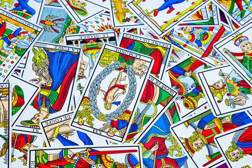 Tarot cards (4). Tarot cards (4).