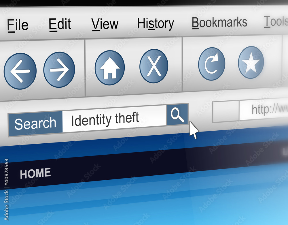 Identity theft concept. Identity theft concept.