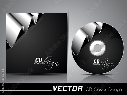 Silver ribbon CD cover,for more business card of this type pleas