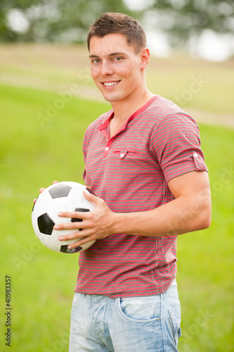 Man with football