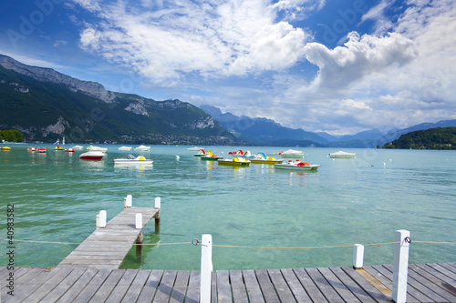 Obraz na płótnie Annecy lake w salonie