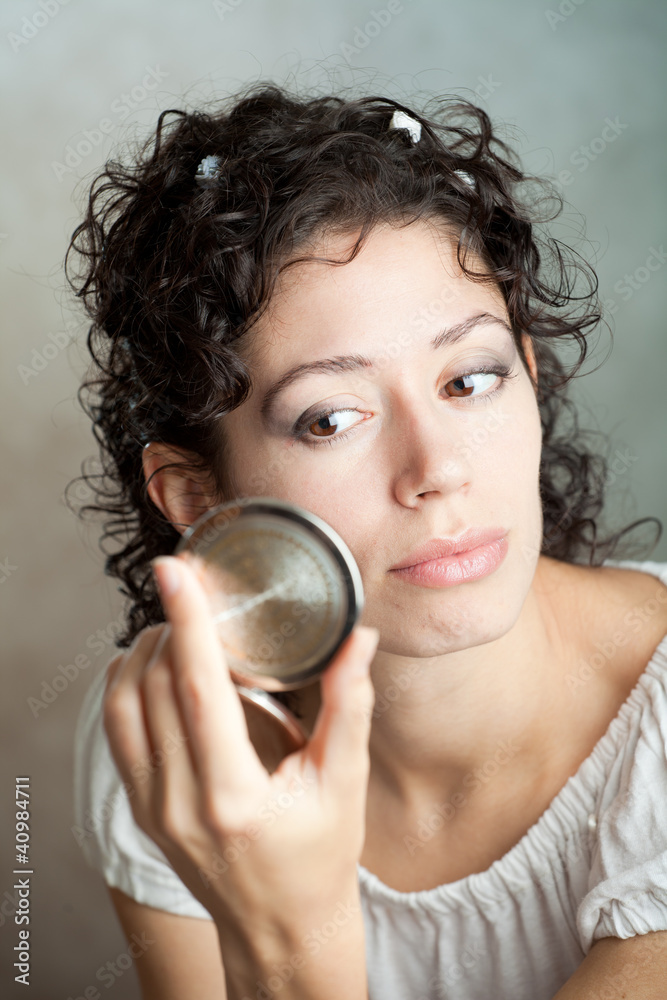 Close up portrait of a beautiful female model. Close up portrait of a beautiful female model.