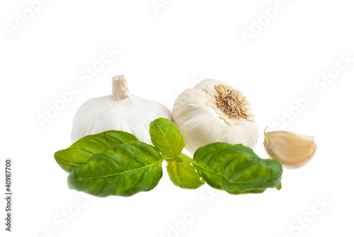 Garlic, basil.