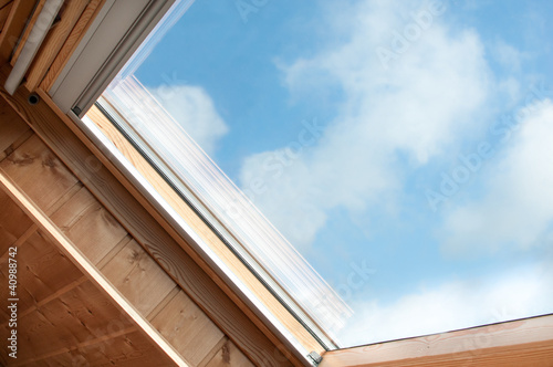 velux and skylight in close up photo
