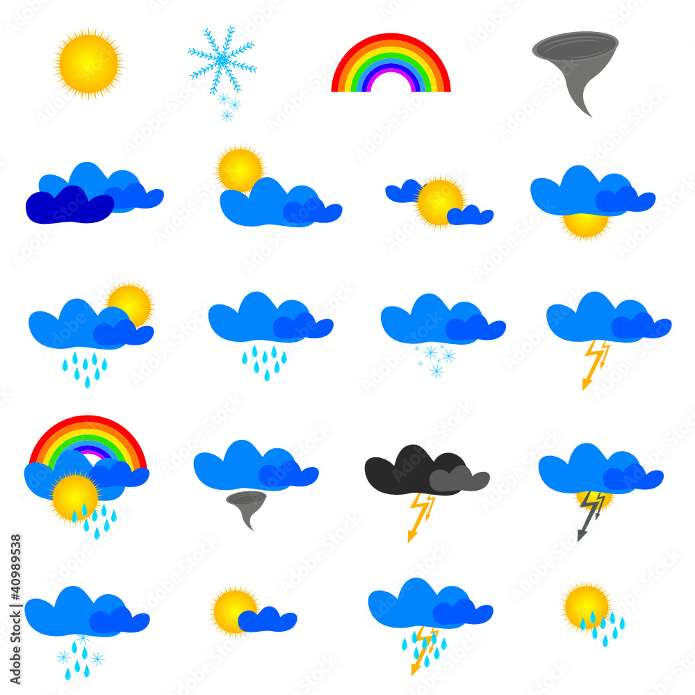 weather symbol vector illustration weather symbol vector illustration