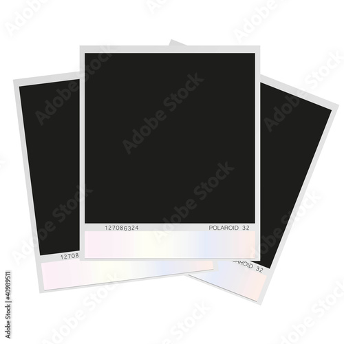 collage of old polaroid photos vector illustration