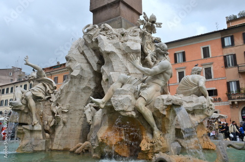 Fontana dei Quattro Fiumi, Piazza Navona, Roma