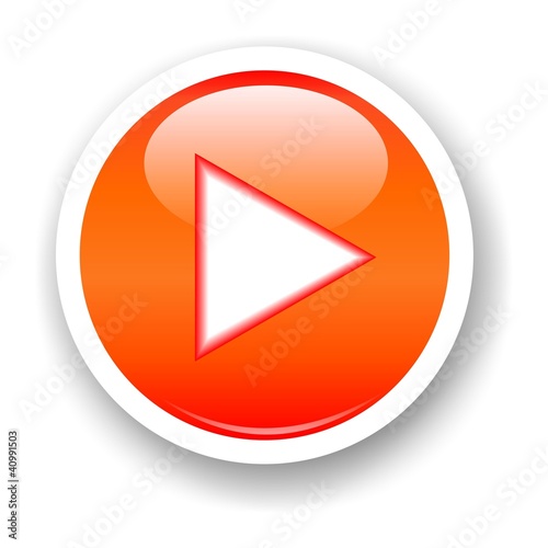 Free Download The red play button - GFXLoad