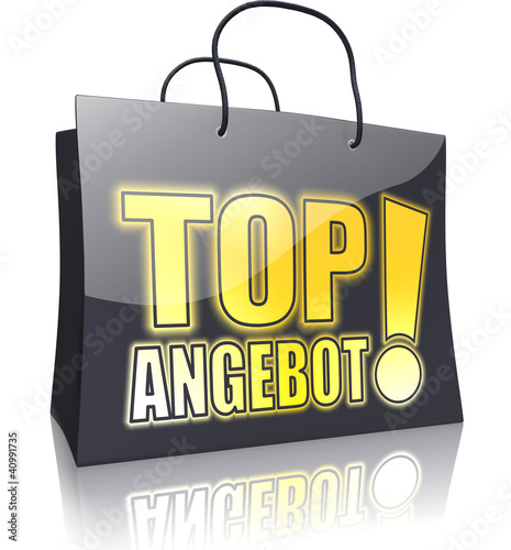 Black Line Shopping Bag: TOP ANGEBOT! Gold photo