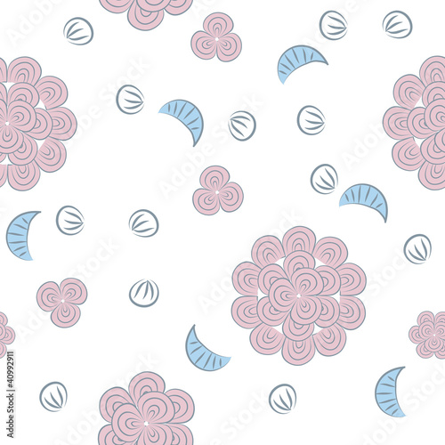 seamless pattern with flowers