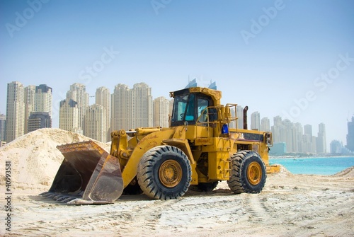 Photography Construction tractor in Dubai, United Arab Emirates