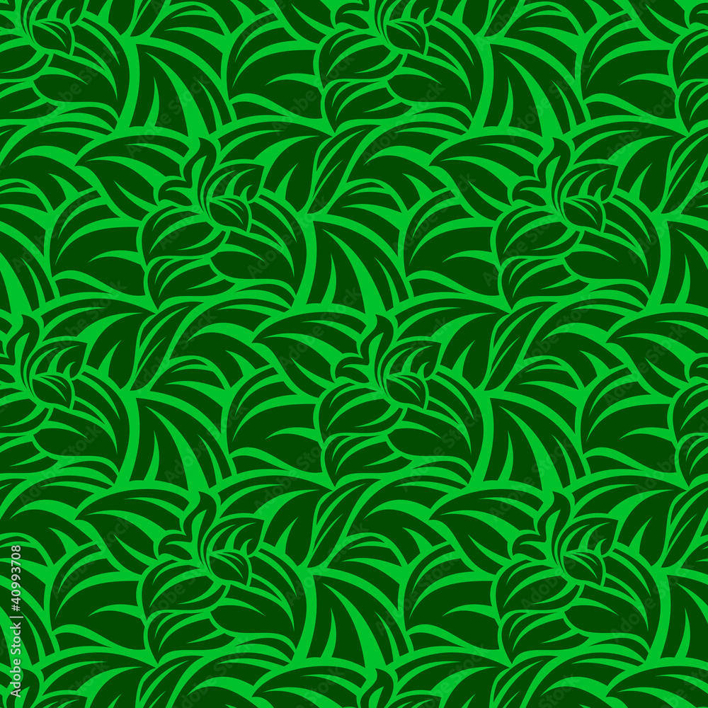 Green seamless wallpaper pattern