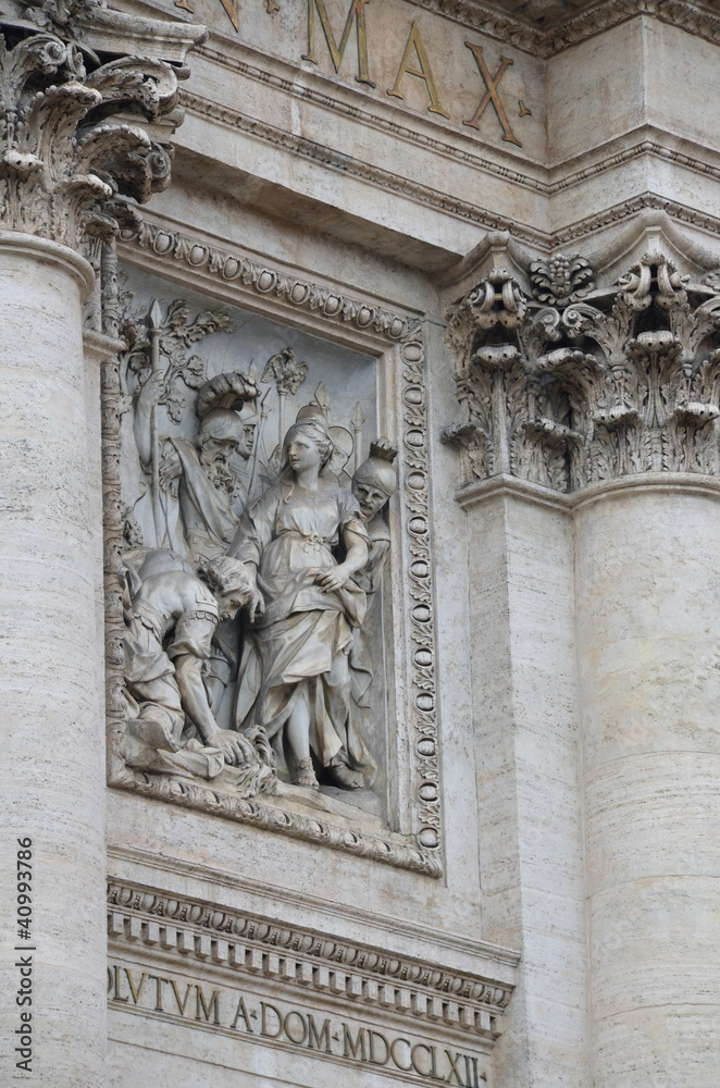 La Vergine mostra la fonte ai soldati, Fontana di Trevi, Roma