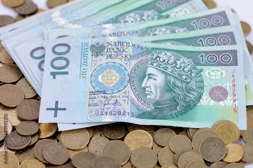 Obraz na płótnie Monety banknoty PLN