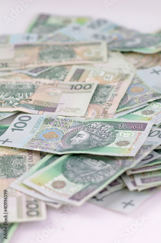 Obraz na płótnie Rozrzucone banknoty