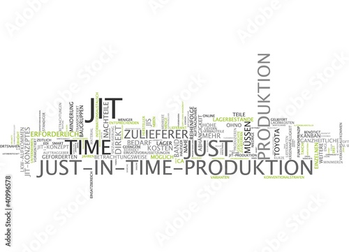 Just in Time Produktion photo