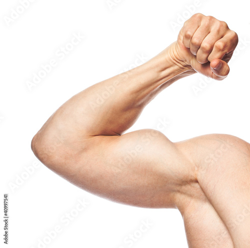 Muscular male hand