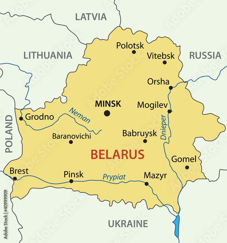 Republic of Belarus - vector map