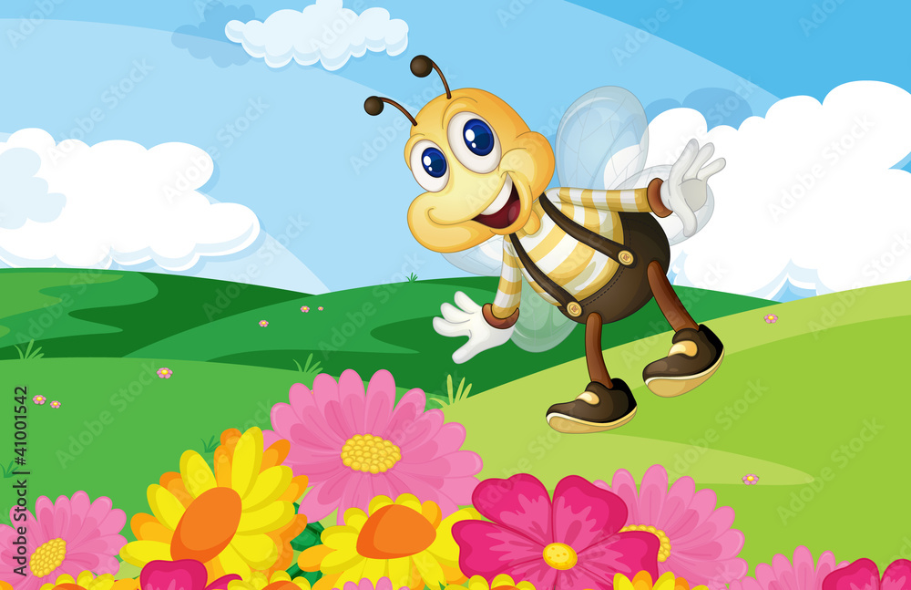 Bee in the field Bee in the field
