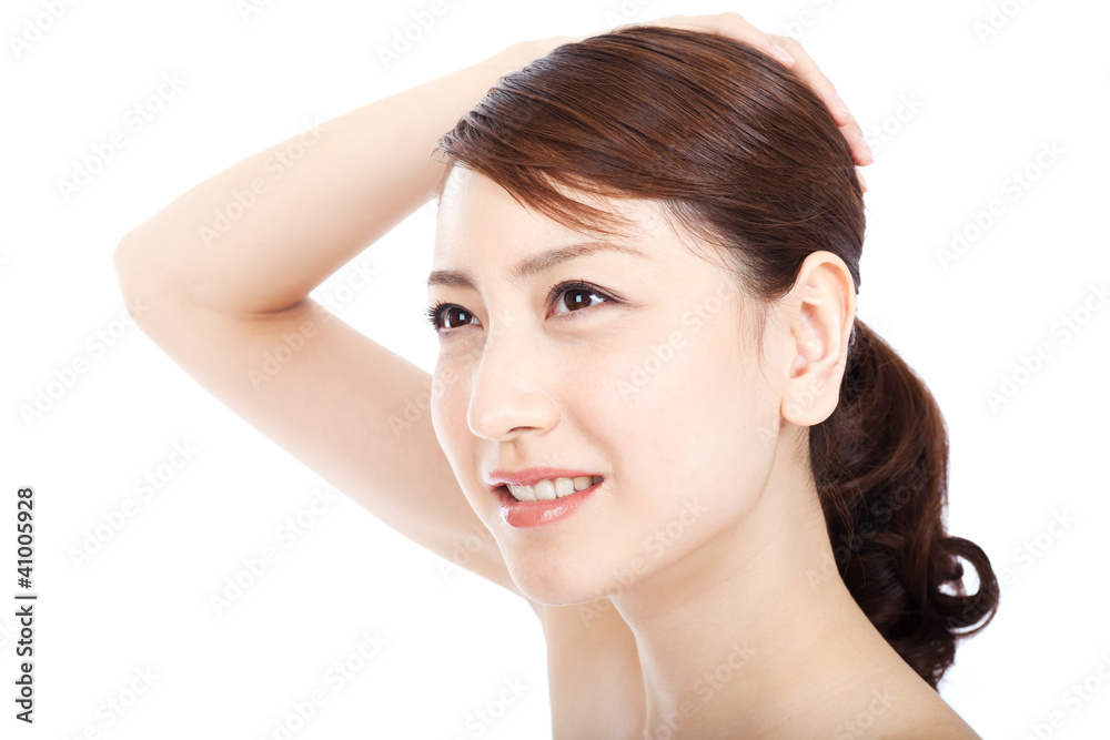 Beautiful young woman. Portrait of asian woman. Beautiful young woman. Portrait of asian woman.