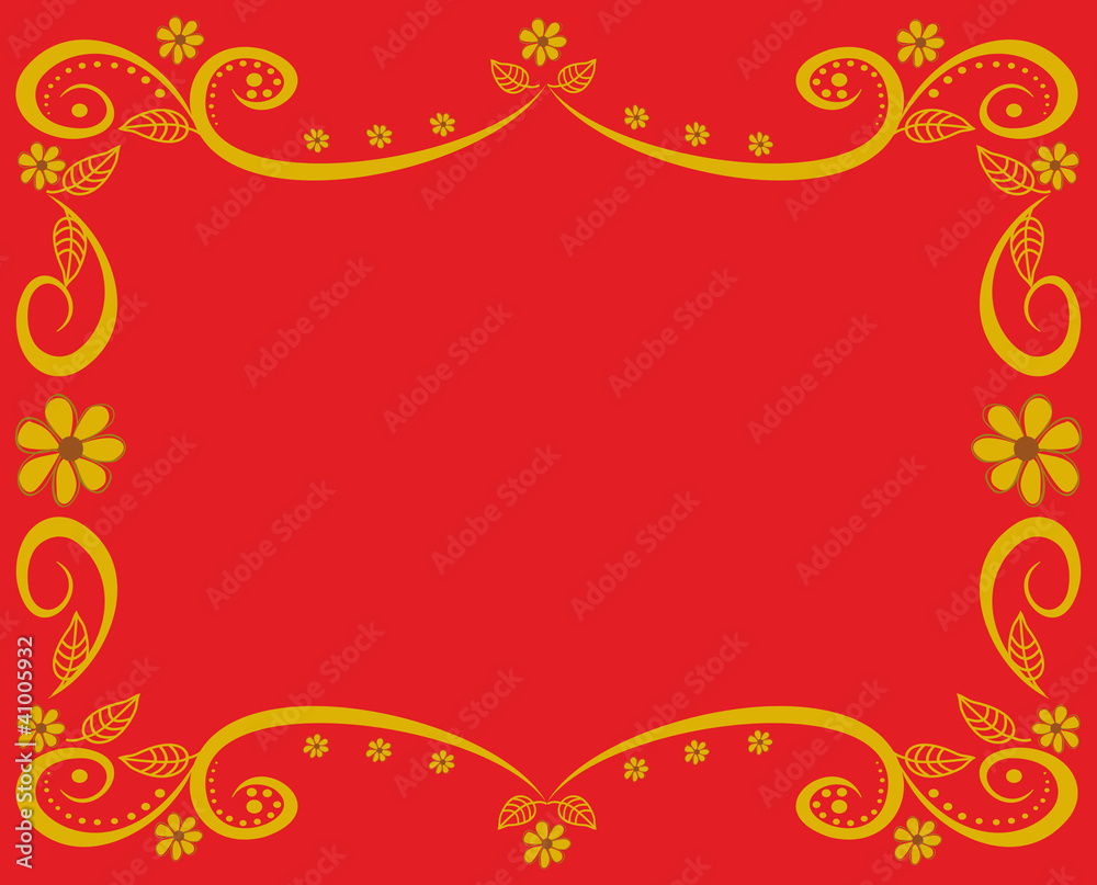 Frame with a decorative pattern Frame with a decorative pattern