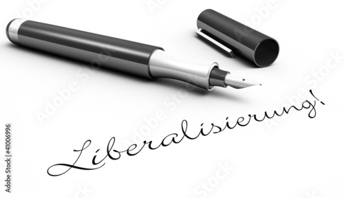 Liberalisierung! - Stift Konzept photo