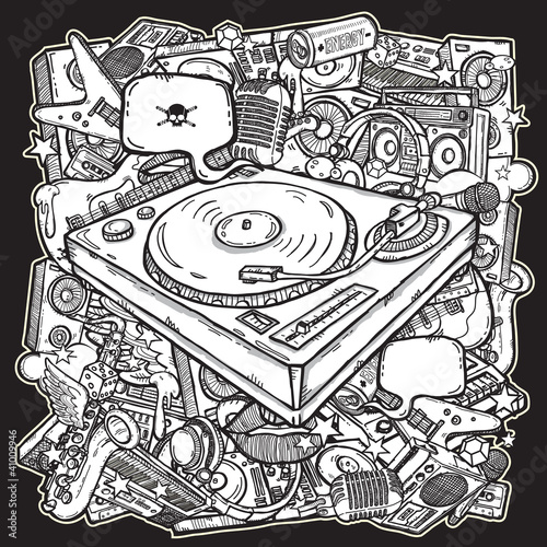 Music background in color