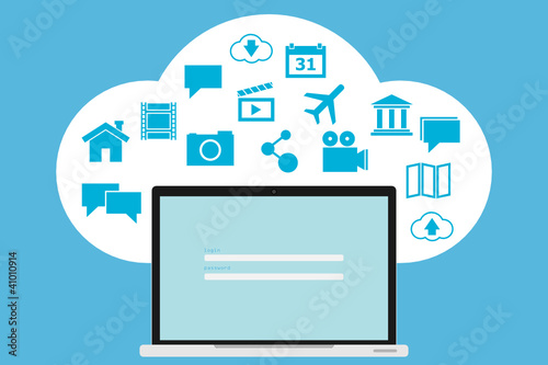 Cloud computing concept