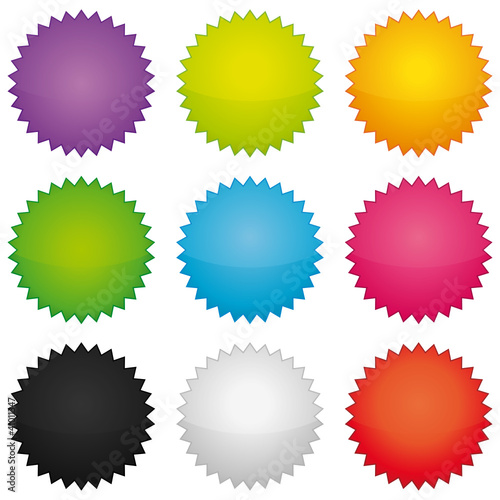 Colorful price tags collection.