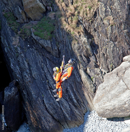 Griffin Helicopter winching photo