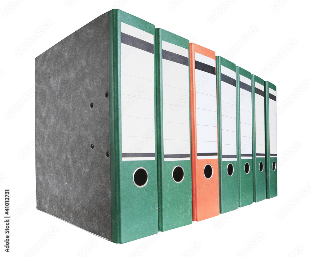 row of file folders, free copy space row of file folders, free copy space