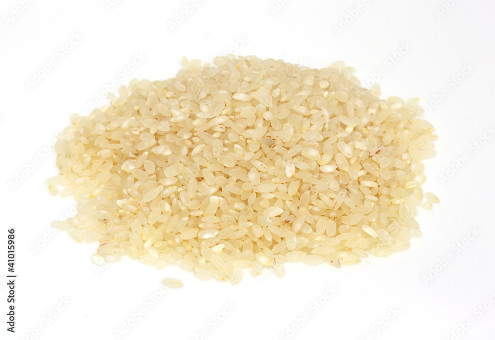 PILE OF BROWN RICE ISOLATED ON WHITE BACKGROUND PILE OF BROWN RICE ISOLATED ON WHITE BACKGROUND